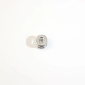 Polished silver letter O alphabet bead charm with side hole for DIY jewelry making - Silver Letter O