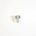 Bubble style letter T pendant in silver finish for DIY necklace jewelry making - Silver Letter T