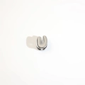 Polished silver letter U bead pendant for DIY jewelry bracelets and necklaces - Silver Letter U