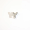 Polished silver letter Y alphabet bead with side hole for DIY jewelry making - Silver Letter Y