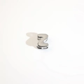 Polished silver letter Z charm bead for DIY necklaces with smooth mirror finish - Silver Letter Z