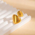 Anello regolabile placcato oro con conchiglia e stella marina dal design moderno - Stile Perlina (ZYGR0934)