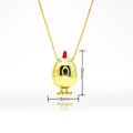 Collier avec pendentif Vierge Marie dorée et incrustations de zircons pour femmes - Or