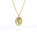 Détails du pendentif fleur de tournesol dorée avec incrustation de nacre et chaîne fine - Style de Tournesol Creux (G322)
