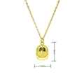 Hip-Hop-Halskette mit 18 Karat vergoldetem Kupfer und kreativem 18mm Helm-Anhänger - Schutzhelm Stil (A379)