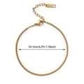 Gouden roestvrijstalen sterrenarmband 16cm plus 3cm verlenging met karabijnsluiting - 16+3cm / Goud Minimalistische Dunne Ketting (G5101900)