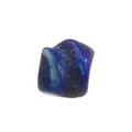 Polished natural lapis lazuli stone pendant with blue finish and golden pyrite flecks - Pendant Only (Without Chain) / Blue Sodalite