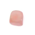 Pink natural quartz stone pendant with polished surface for DIY chain necklace - Pendant Only (Without Chain) / Rose Quartz