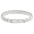 Elastic silver tubogas wrap bracelet with vintage multi-layer stretch design for women - Silver Style (K-029)
