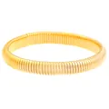 Chic multi-layer gold elastic tubogas bracelet with vintage coiled wrap design - Gold Style (K-041)