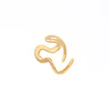 Anello stella marina in acciaio inossidabile dorato con design a onda liquida - Torto (N-1102)