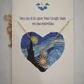 Vintage gouden zon hanger ketting met strassteentjes op Starry Night kaart - Zon Kunstmatige Zirkonia Kunstkaart Ketting (N-974)