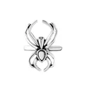 Gothic vintage spider ring with silver finish and adjustable band for women - Large Vintage Spider Open Ring (A-1274) / Antique Silver