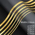 Dettaglio di catene serpente in acciaio inossidabile dorato in sei larghezze da 2mm a 6mm - Stile 2mm / 45cm / Oro