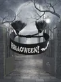 Detalle de pulsera tejida de Halloween con bordado de murciélago y borlas negras - Estilo Bordado de Murciélago de Halloween Negro (36)