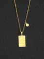 Goldene Krebs Sternzeichen Tarot Anhänger Halskette mit kleinem Charme auf schwarzem Grund - Krebs - Gold