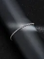 Bohemian style silver stainless steel rope chain bracelet with spiral twisted texture - Silver Rope Chain Style (SL60085-Silver) / Silver