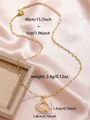 Gold star and moon pendant necklace with butterfly and pearls on pink silk background - Pearl Butterfly Crescent Pendant (W93-PJ93067-GD)