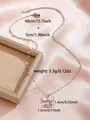 Silver bow necklace with zircon pendant and pearls on soft pink satin background - Ball Bowknot Pendant (W93-PJ93074-GD)