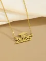 Gold 2025 graduation necklace with mortarboard charm and shimmering finish - Frosted Glitter Graduation Hat 2025 Style (108185-GD)