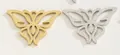 Colgantes de mariposa huecos en oro y plata brillantes de acero inoxidable - Estilo Mariposa Hueca (PJ108191-GD) / Dorado