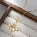 Detailed macro view of square cat eye stone pendant on a gold necklace in a jewelry box - Gold Style (XL64141)