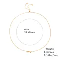 Minimalist brass gold-plated heart necklace with three pendants and adjustable slide chain - Triple Heart Drawstring Style (NCN00875) / Gold
