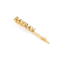 Elegant gold plated BABY letter hair clip for women with high gloss metallic finish - Bright Gold Letter BABY Style (NCF00226)