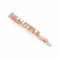 Rose gold hair clip featuring the hollowed BEAUTIFUL word design for daily hair styling - Rose Gold Letter BEAUTIFUL Style (NCF00226-1)