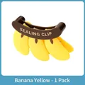 Single banana yellow plastic food sealing clip with creative fruit design and firm grip - 1 Pack Sealing Clip / Banana Yellow