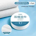Premium disposable thickened compressed bath towel with pearl texture, 70x140cm - Single Cardboard Pack / 70*140cm