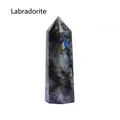 Natural polished Labradorite crystal hexagonal point pillar stone for home decor - Labradorite / Single Point 4-5cm