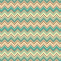 High-quality modern chevron pattern gift wrapping paper in pastel mint and beige tones - Colorful Waves Single Sheet / Thick Coated Paper