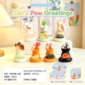 Cat paw blind box night light ornament made of resin and crystal stone for home decor - Hm218 Cat Paw Greetings (6) / Full Set