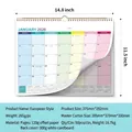 Calendario da muro inglese 18 mesi 2026-2027 14.8x11.5 pollici con spirale e festività USA - YO-Stile Europeo 2026.7-2027.12