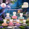 Cute Nine-tailed Fox resin figurine blind box set with pearlescent lotus base - -481 Good Fortune Nine-Tailed Fox (Set of 6) / Random One