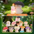 Collectible Mushroom Cat figures featuring 8 regular and 2 hidden styles in forest setting - -486 Mushroom Cat's Fantasy Forest Box 8 / Random One