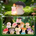 Collectible Mushroom Cat figures featuring 8 regular and 2 hidden styles in forest setting - -486 Mushroom Cat's Fantastic Forest Box 8 / Random One