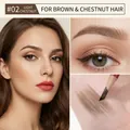 Hard core waterproof eyebrow pencil in #02 light chestnut for brown and chestnut hair - 02# Light Chestnut
