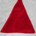 Classico cappello di Natale rosso con bordo in peluche bianco in tessuto non tessuto - Cappello di Natale in Peluche Corto