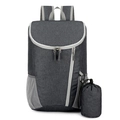 Zaino pieghevole impermeabile leggero per viaggi all'aperto e sport in grigio scuro. - grigio scuro