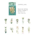 Adesivi PET Jasmine Jade oro laser 3D con design di gioielli per scrapbooking e DIY - Giada Gelsomino
