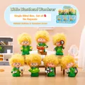 Set of 6 colorful Spirit Fox vinyl figures with unique hairstyles and creative accessories - Hm213 Afro Hair Little Ronin Set 6 / Full Box Set