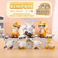 Dancing cat figurines set with sunglasses in a cute blind box series layout - M429 Meow Meow Dance Set 6 / Full Box Set