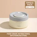 470ml vacuum insulated 304 stainless steel lunch box for office and school - 470ML / Small Gray White