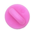 Pink PVC rubber pin back butterfly clutch for DIY brooch and lapel pins - Pink Rubber Pin Back