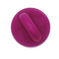 Purple PVC rubber round pin backs for DIY jewelry making and brooch butterfly clutches - Rose Red Rubber Pin Back