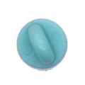 Durable turquoise rubber pin back butterfly clutch replacement for DIY brooch craft - Sky Blue Rubber Pin Back