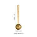 Golden double-headed 15ml measuring spoon in 304 stainless steel with hanging hole - 15ml Scoop / Gold