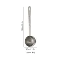 Cuillère doseuse en acier inox 304 avec long manche et gravure de 30 ml 2 Tbsp café - Cuillère 30ml (Sans Marquage) / Naturel